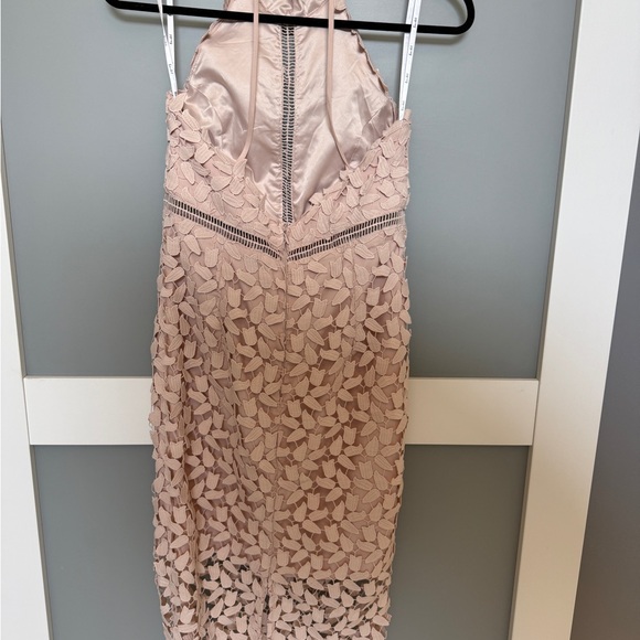 Bardot Gemma Floral Lace Dress in Blush Pink - Picture 2 of 7